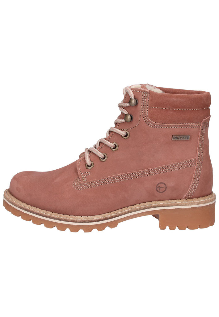 Tamaris Stiefelette Nubukleder Rosa - surf4shoes