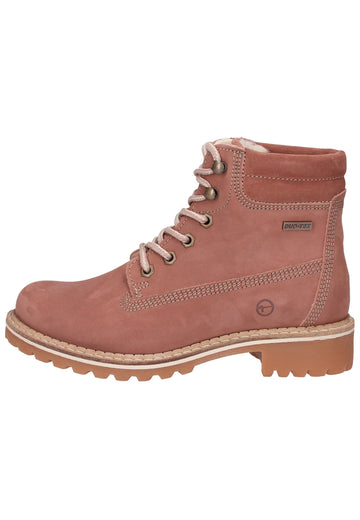 Tamaris Stiefelette Nubukleder Rosa - surf4shoes