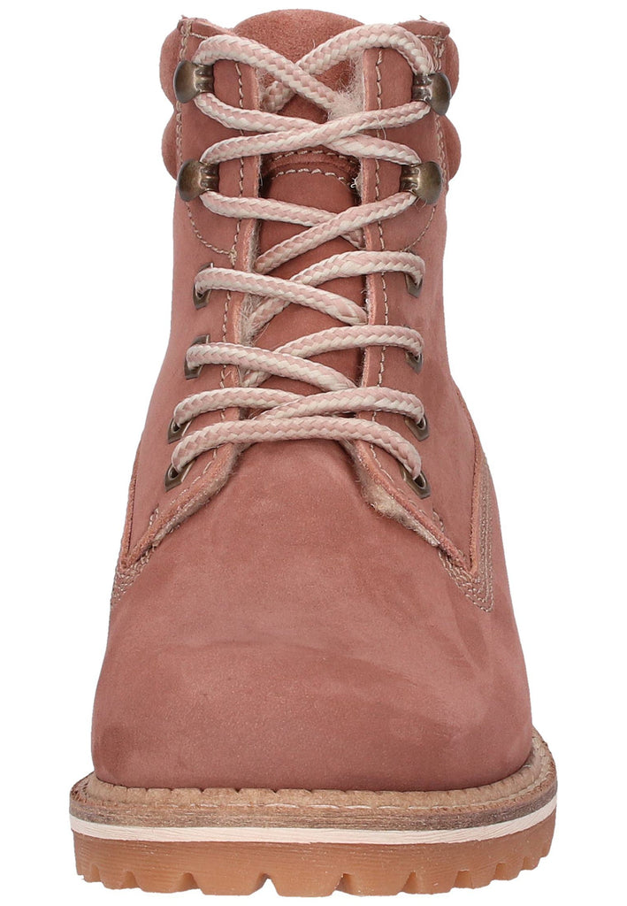 Tamaris Stiefelette Nubukleder Rosa - surf4shoes