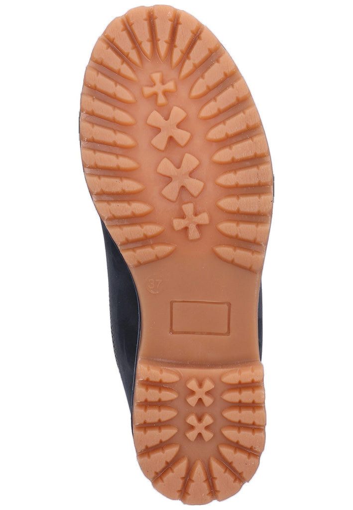 Tamaris Stiefelette Nubukleder Blau - surf4shoes