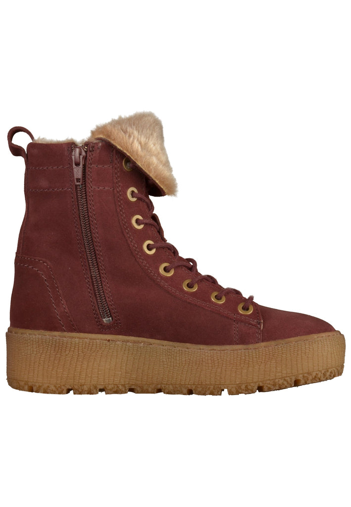 Tamaris Stiefelette Leder Bordeaux - surf4shoes