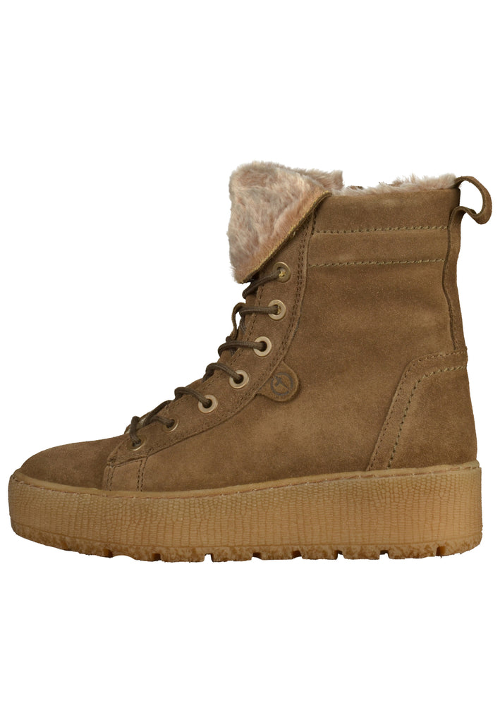 Tamaris Stiefelette Leder Oliv - surf4shoes