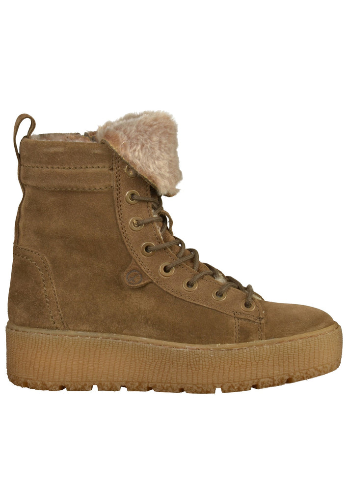 Tamaris Stiefelette Leder Oliv - surf4shoes