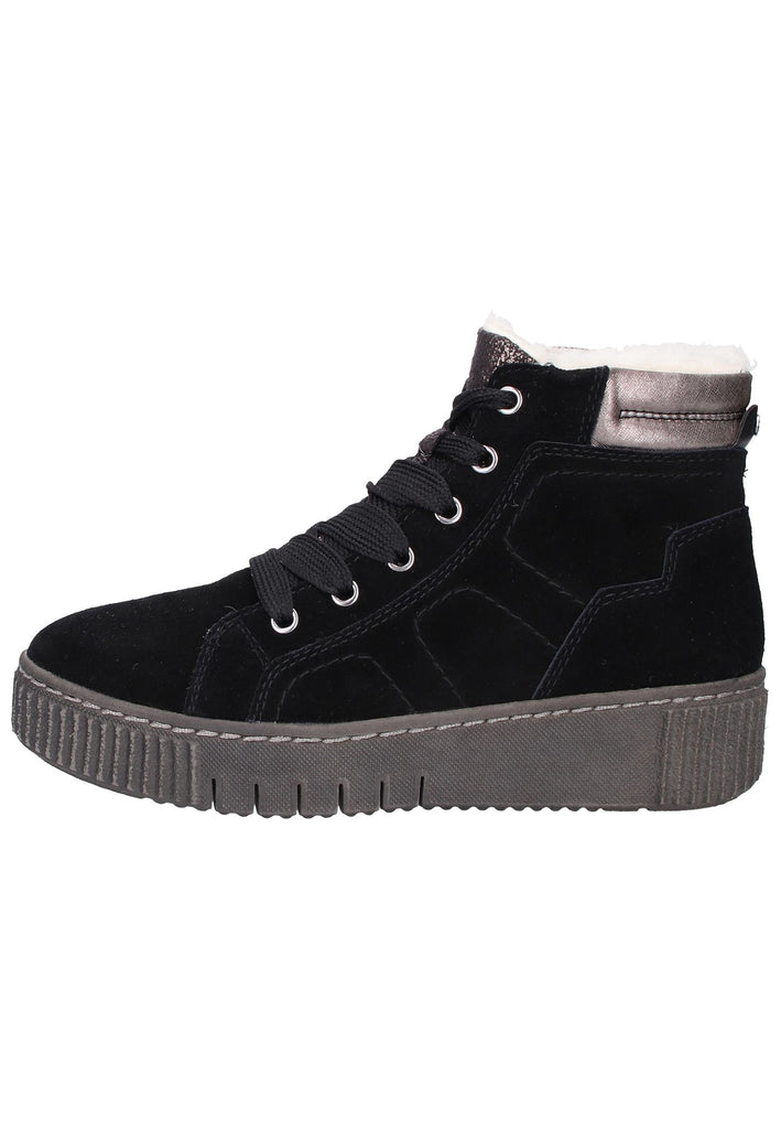 Tamaris Stiefelette Leder/Textil Schwarz - surf4shoes