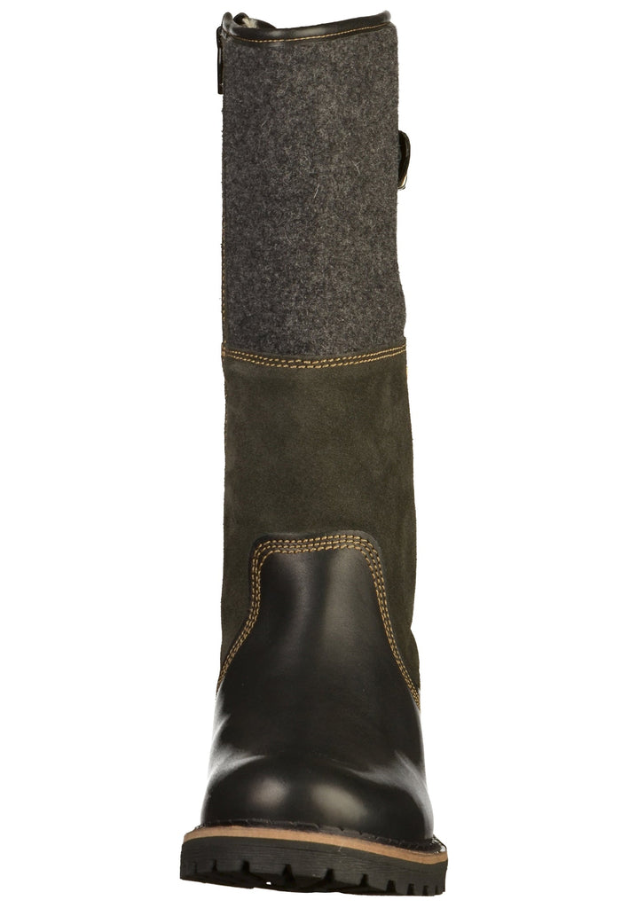 Tamaris Stiefel Leder/Textil Schwarz - surf4shoes