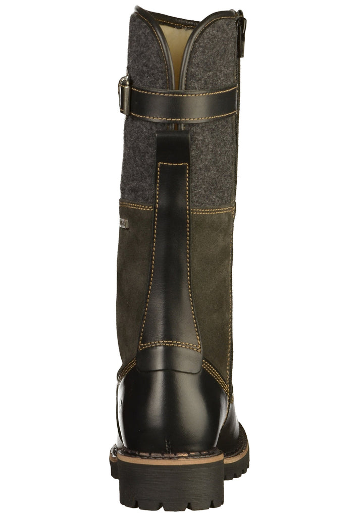 Tamaris Stiefel Leder/Textil Schwarz - surf4shoes