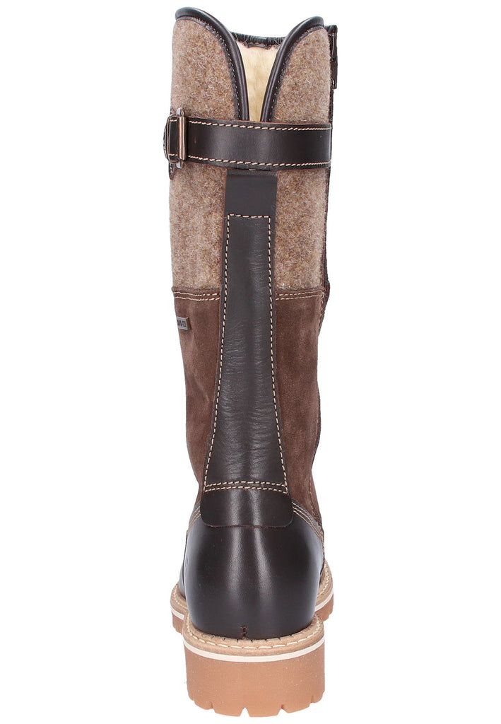 Tamaris Stiefel Leder/Textil Braun - surf4shoes