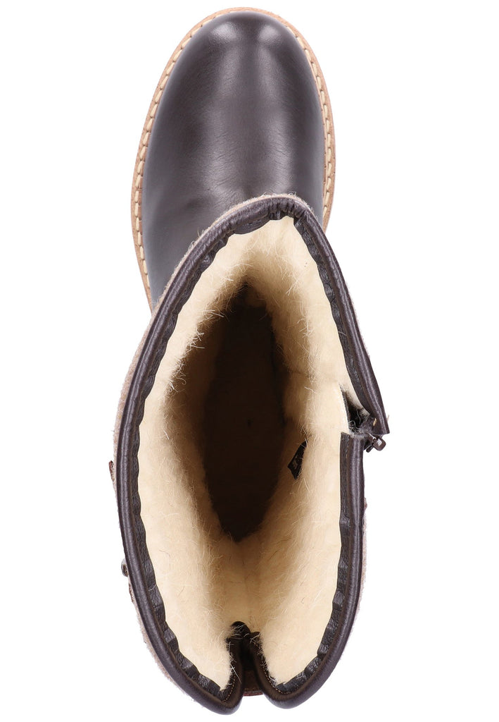 Tamaris Stiefel Leder/Textil Braun - surf4shoes