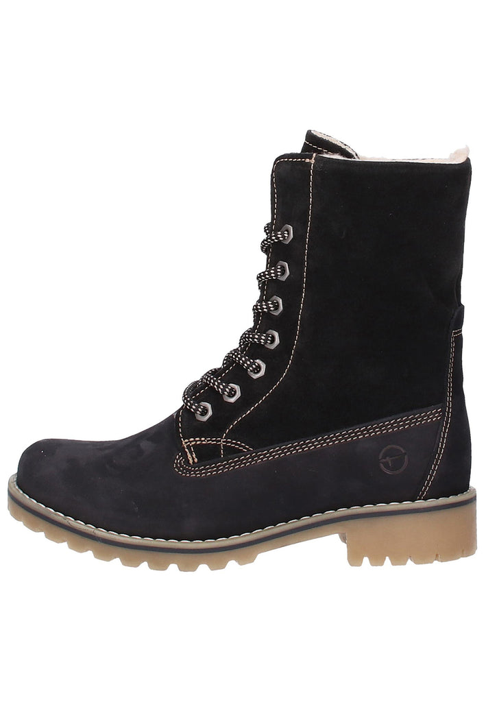 Tamaris Stiefelette Leder Schwarz - surf4shoes