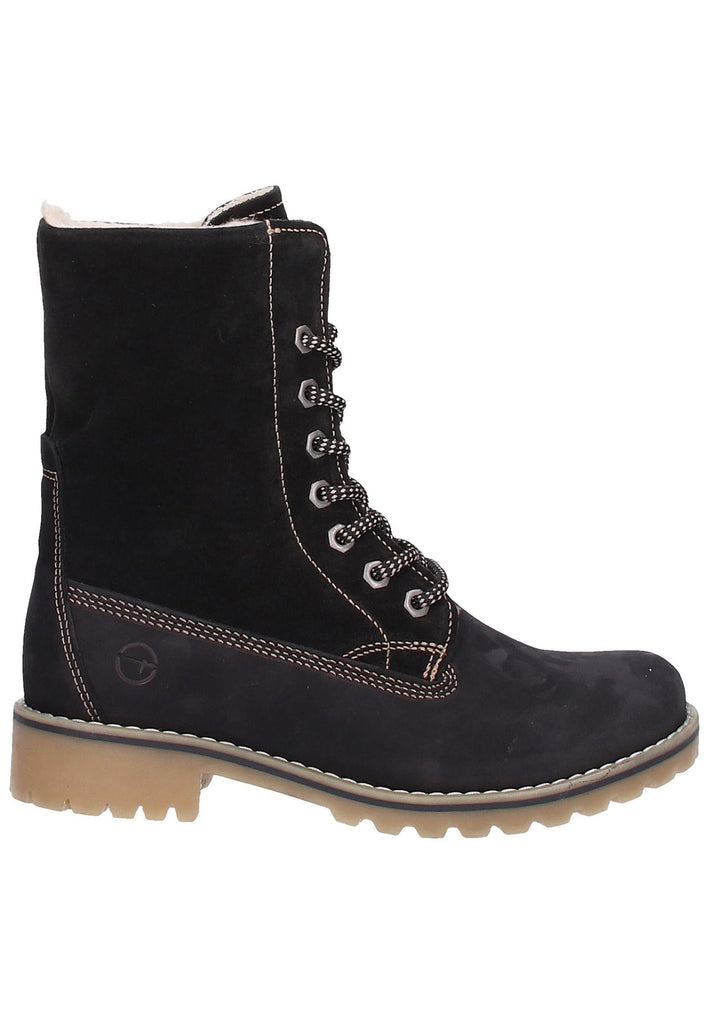 Tamaris Stiefelette Leder Schwarz - surf4shoes