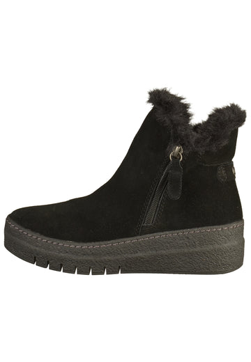 Tamaris Stiefelette Leder Schwarz - surf4shoes