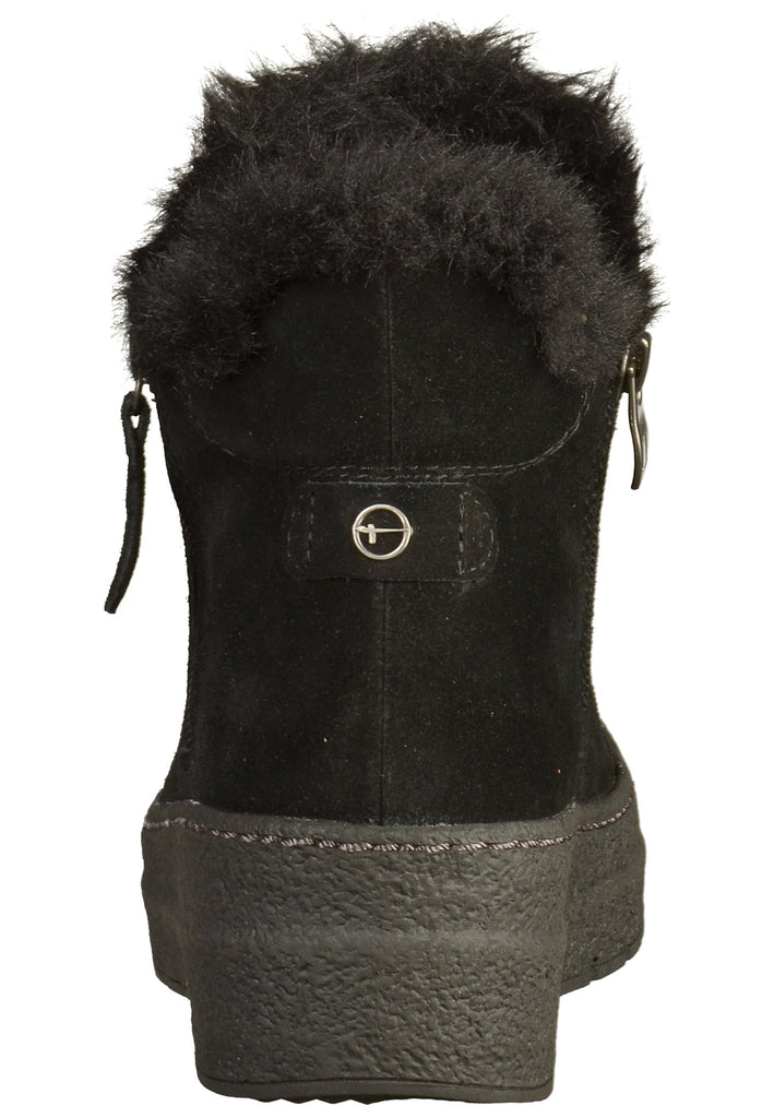 Tamaris Stiefelette Leder Schwarz - surf4shoes