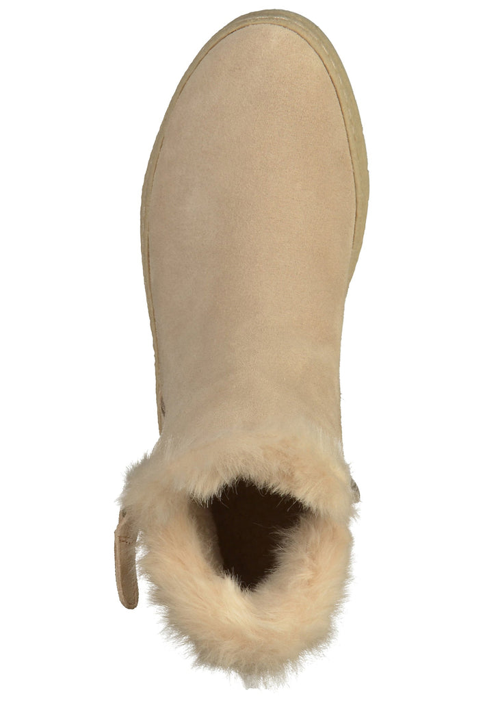 Tamaris Stiefelette Leder Beige - surf4shoes