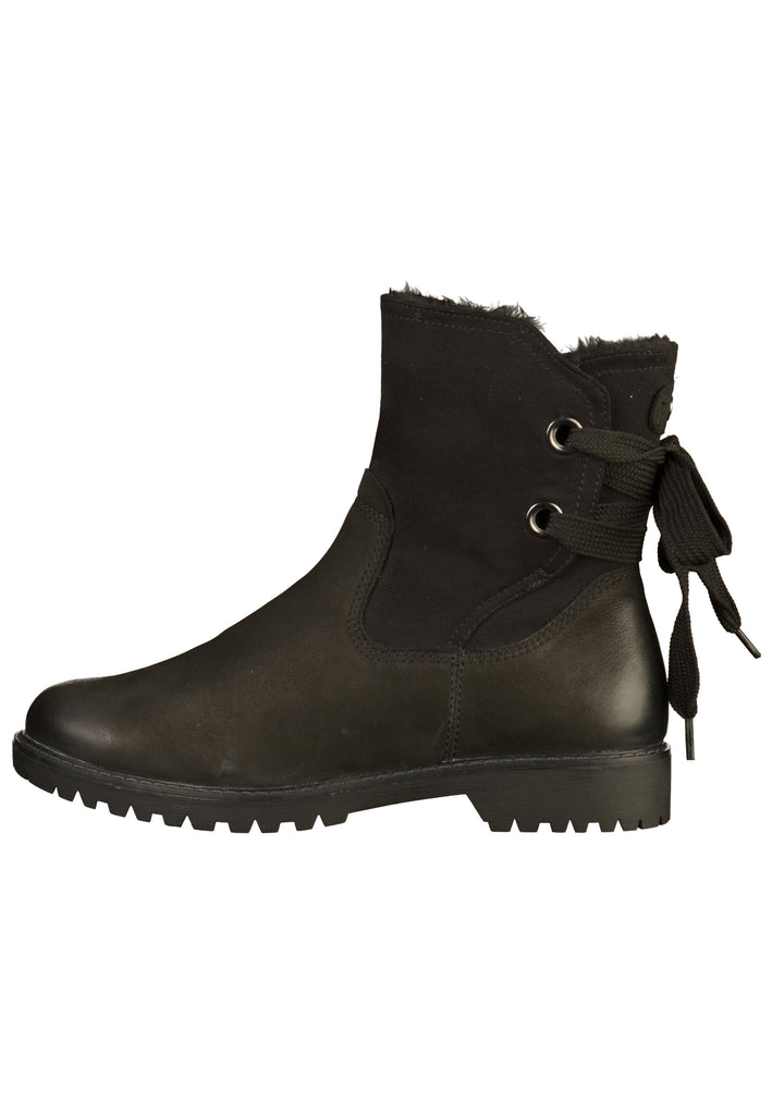 Tamaris Stiefelette Leder/Textil Schwarz - surf4shoes