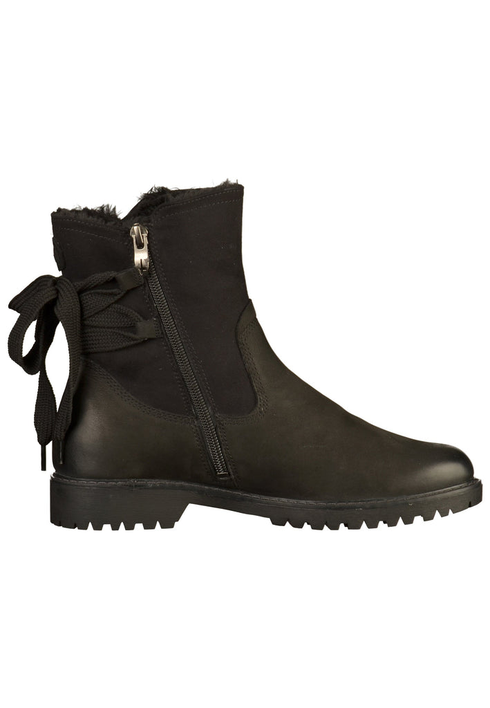 Tamaris Stiefelette Leder/Textil Schwarz - surf4shoes