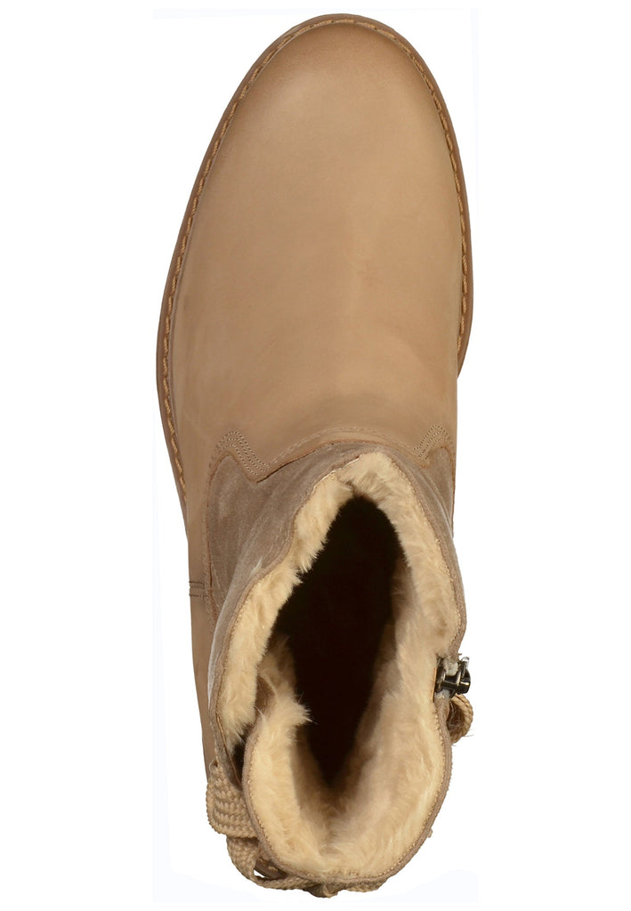 Tamaris Stiefelette Leder/Textil Antelope - surf4shoes