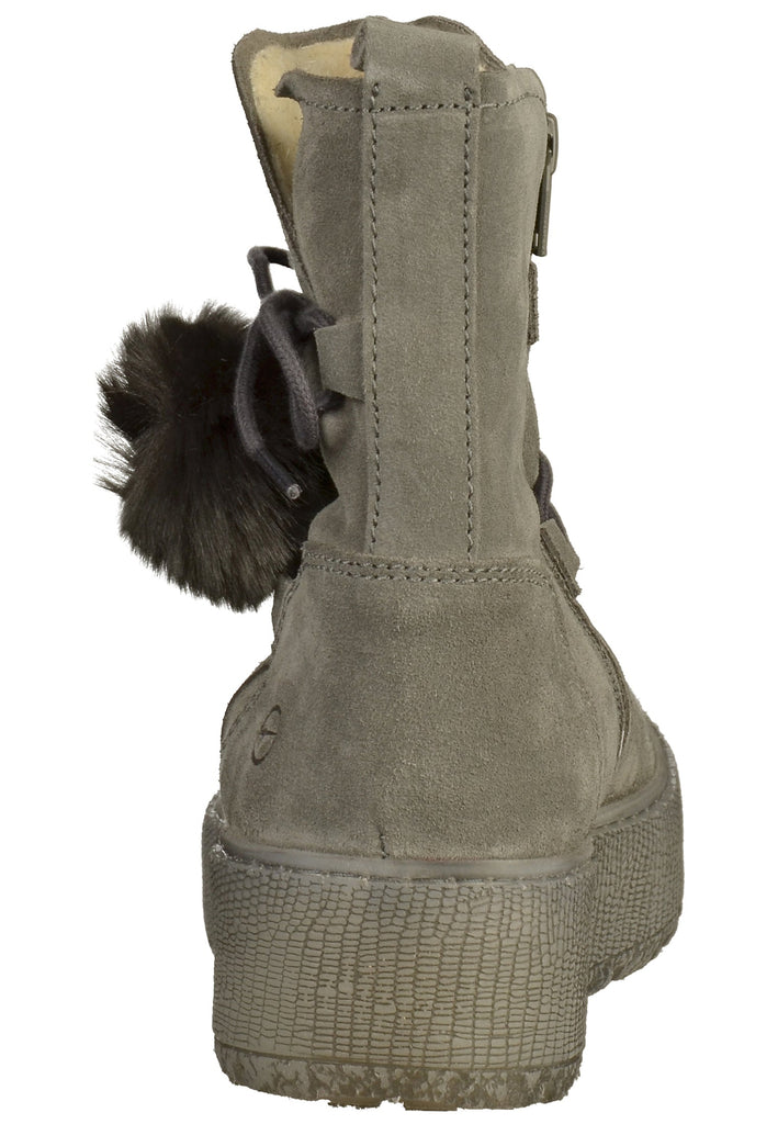 Tamaris Stiefelette Veloursleder Graphit - surf4shoes