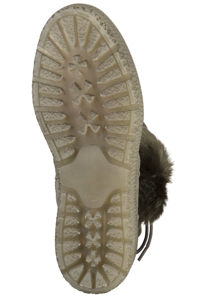 Tamaris Stiefelette Veloursleder Graphit - surf4shoes