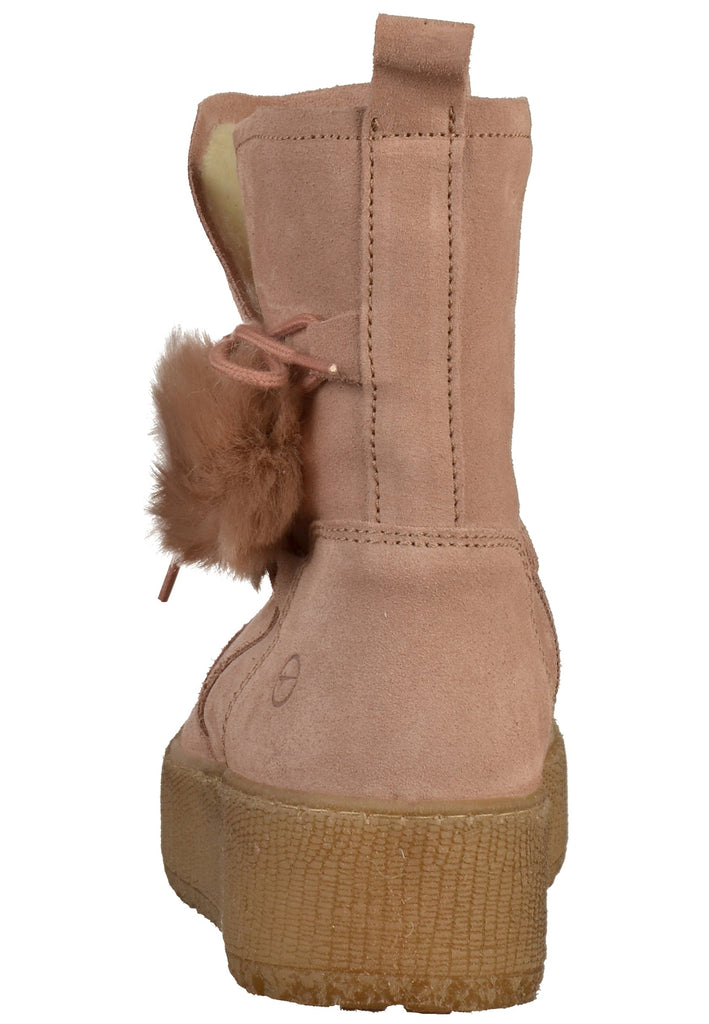 Tamaris Stiefelette Veloursleder Rosa - surf4shoes