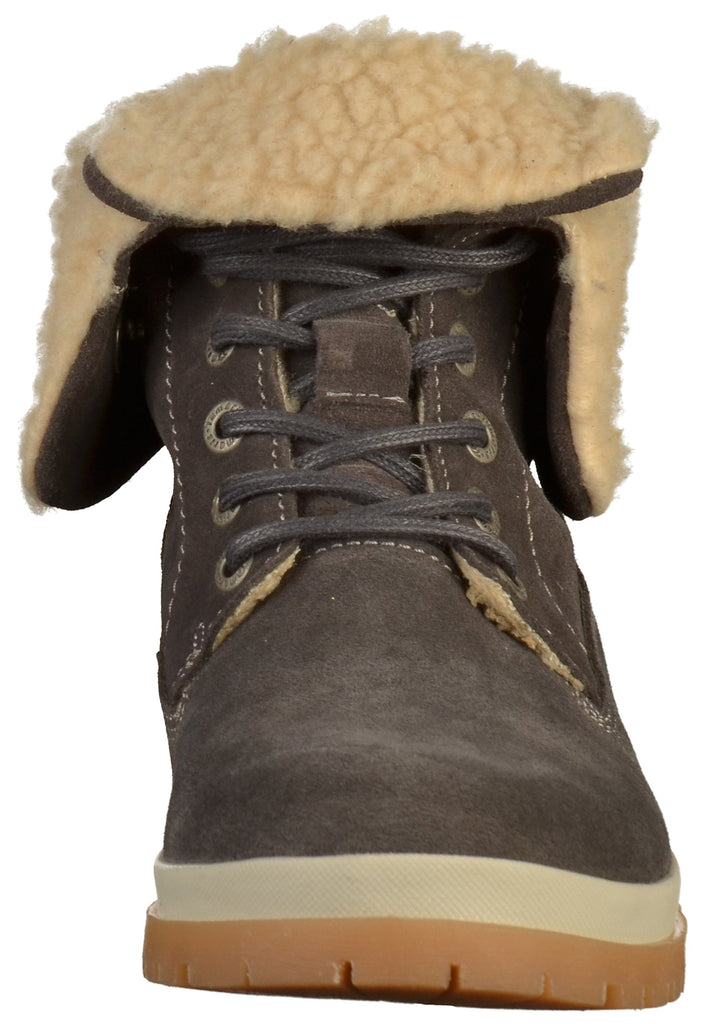 Tamaris Stiefelette Nubukleder Dunkelgrau - surf4shoes