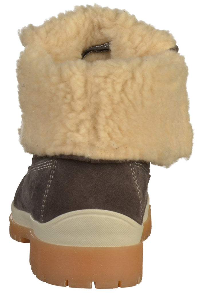 Tamaris Stiefelette Nubukleder Dunkelgrau - surf4shoes