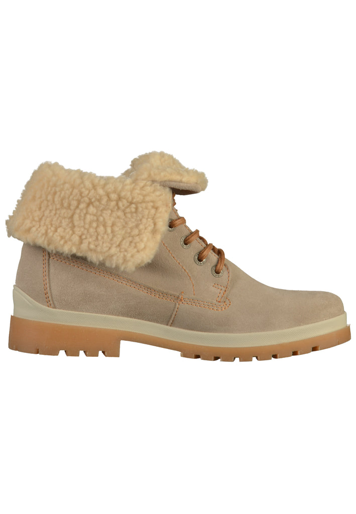 Tamaris Stiefelette Nubukleder Beige - surf4shoes