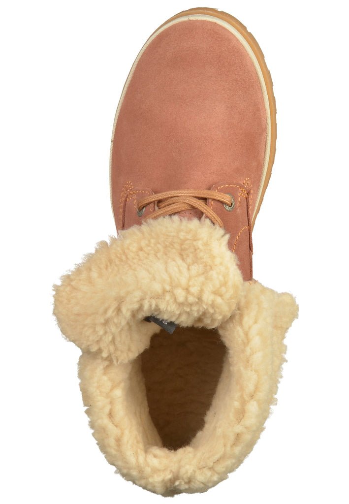 Tamaris Stiefelette Nubukleder Rosa - surf4shoes