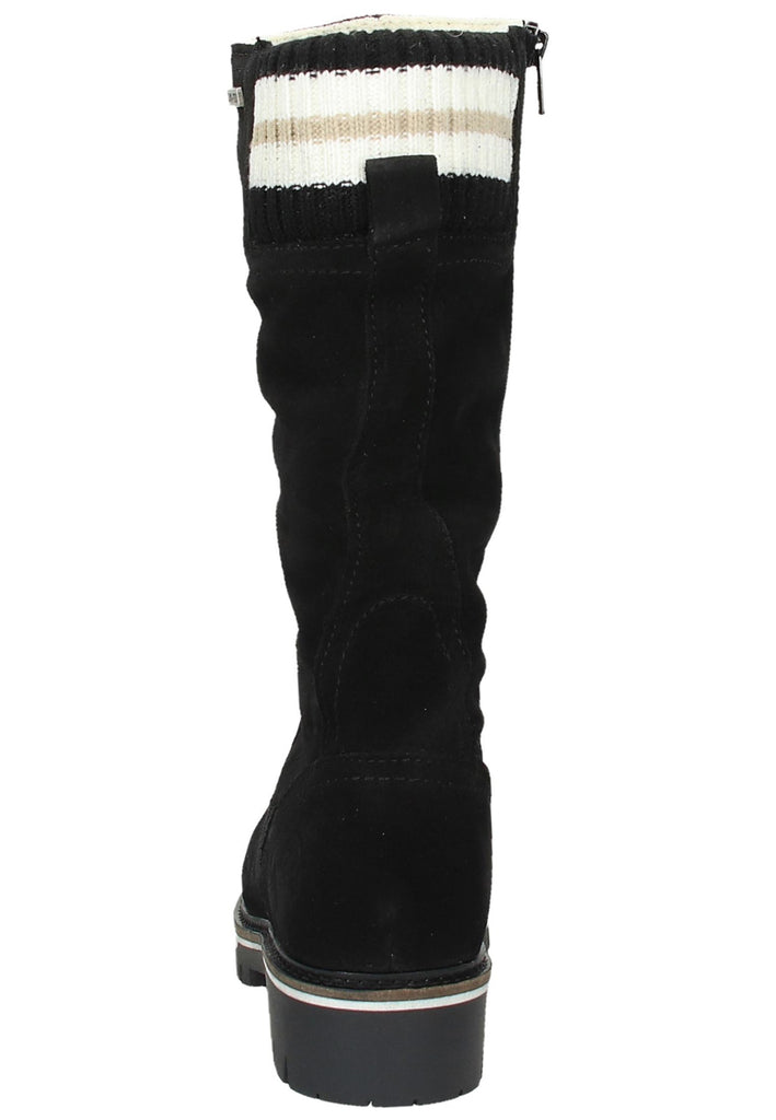 Tamaris Stiefel Leder Schwarz - surf4shoes