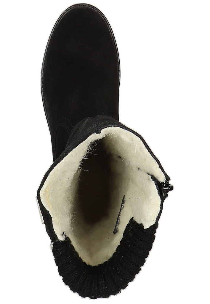 Tamaris Stiefel Leder Schwarz - surf4shoes