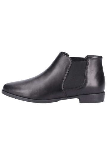 Tamaris Stiefelette Leder Schwarz - surf4shoes