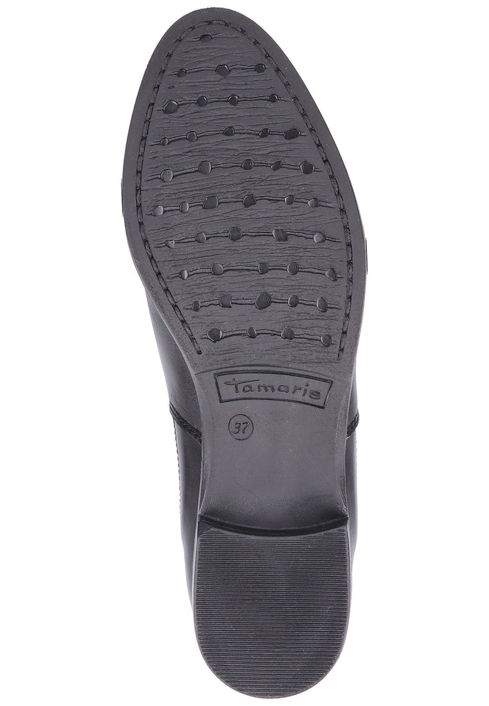 Tamaris Stiefelette Leder Schwarz - surf4shoes