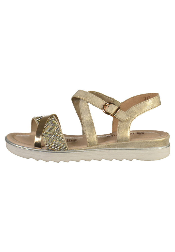 Remonte Sandalen Leder Gold - surf4shoes