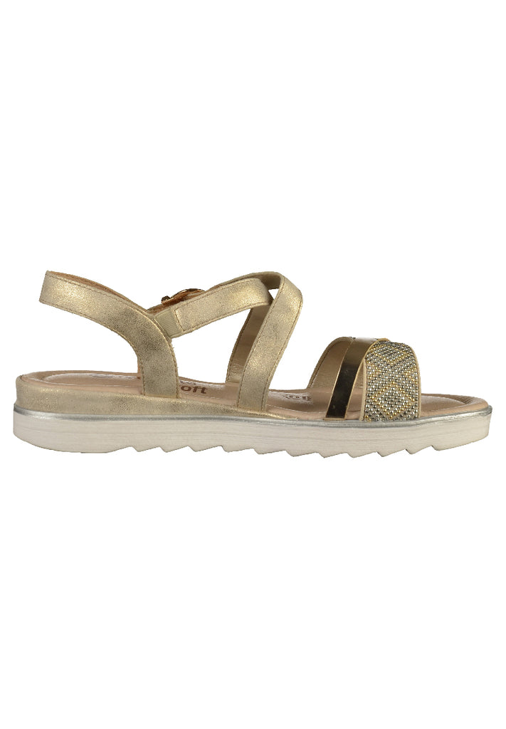 Remonte Sandalen Leder Gold - surf4shoes
