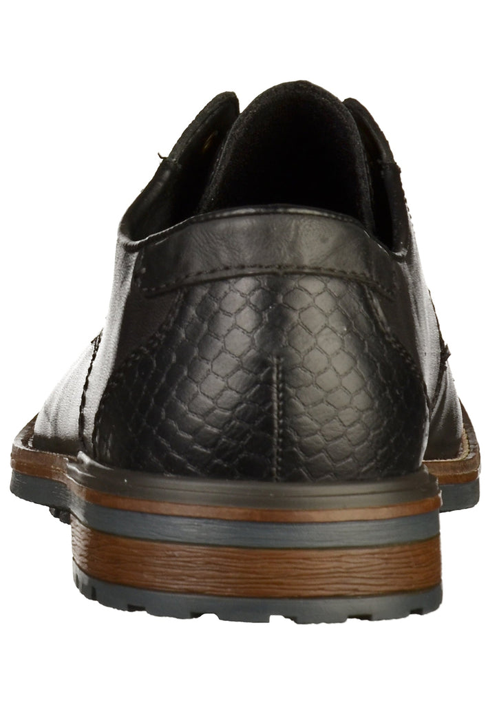 Rieker Businessschuhe Glattleder Schwarz - surf4shoes