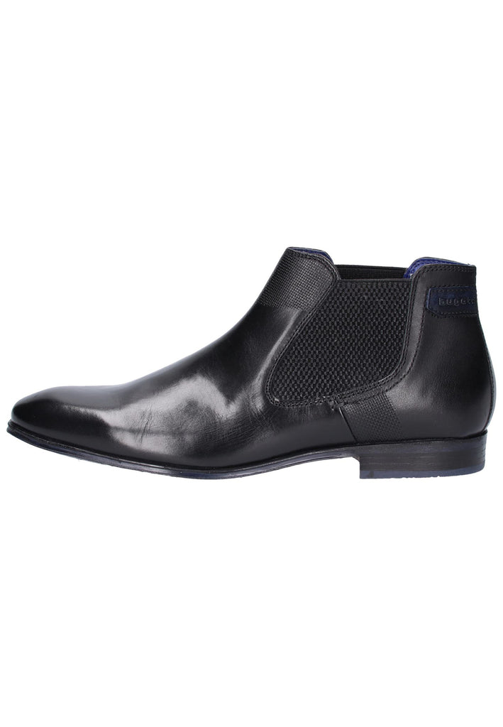 Bugatti Stiefelette Leder Schwarz - surf4shoes