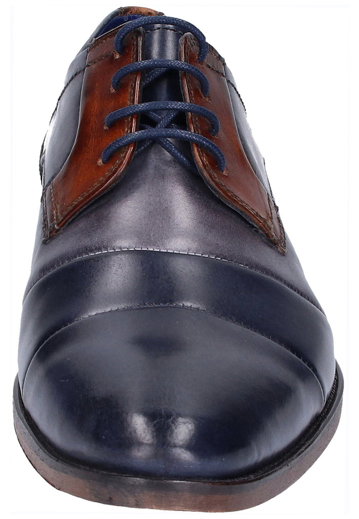 Bugatti Businessschuhe Glattleder Dunkelblau - surf4shoes