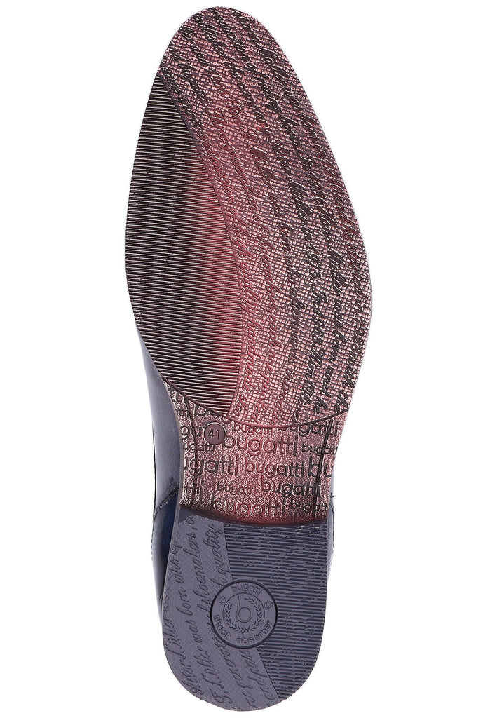 Bugatti Businessschuhe Glattleder Dunkelblau - surf4shoes