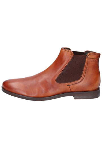 Bugatti Stiefelette Glattleder Cognac - surf4shoes