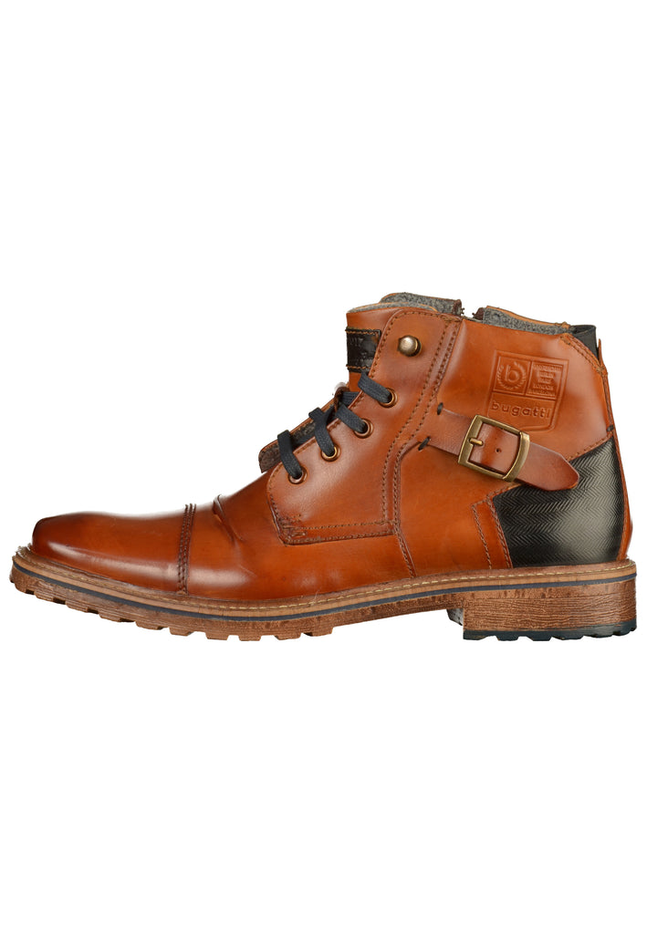 Bugatti Stiefelette Leder Braun - surf4shoes