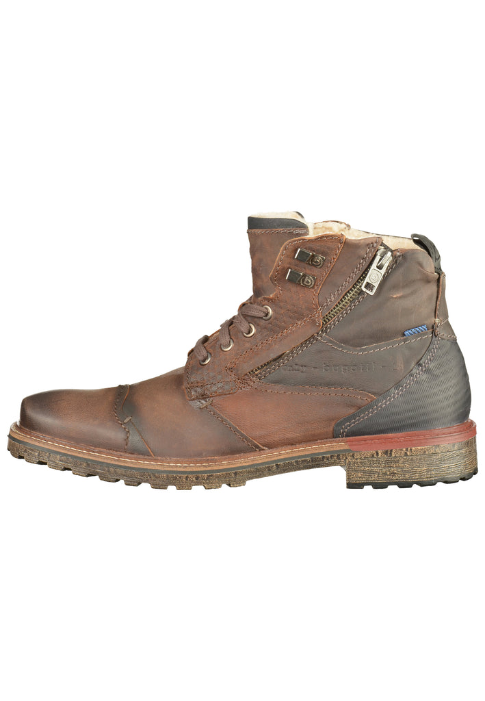 Bugatti Stiefelette Leder Dunkelbraun - surf4shoes