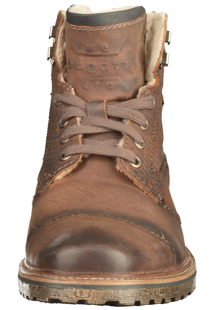 Bugatti Stiefelette Leder Dunkelbraun - surf4shoes