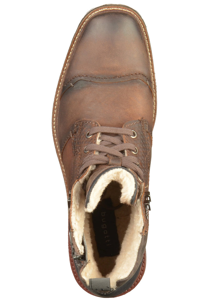 Bugatti Stiefelette Leder Dunkelbraun - surf4shoes