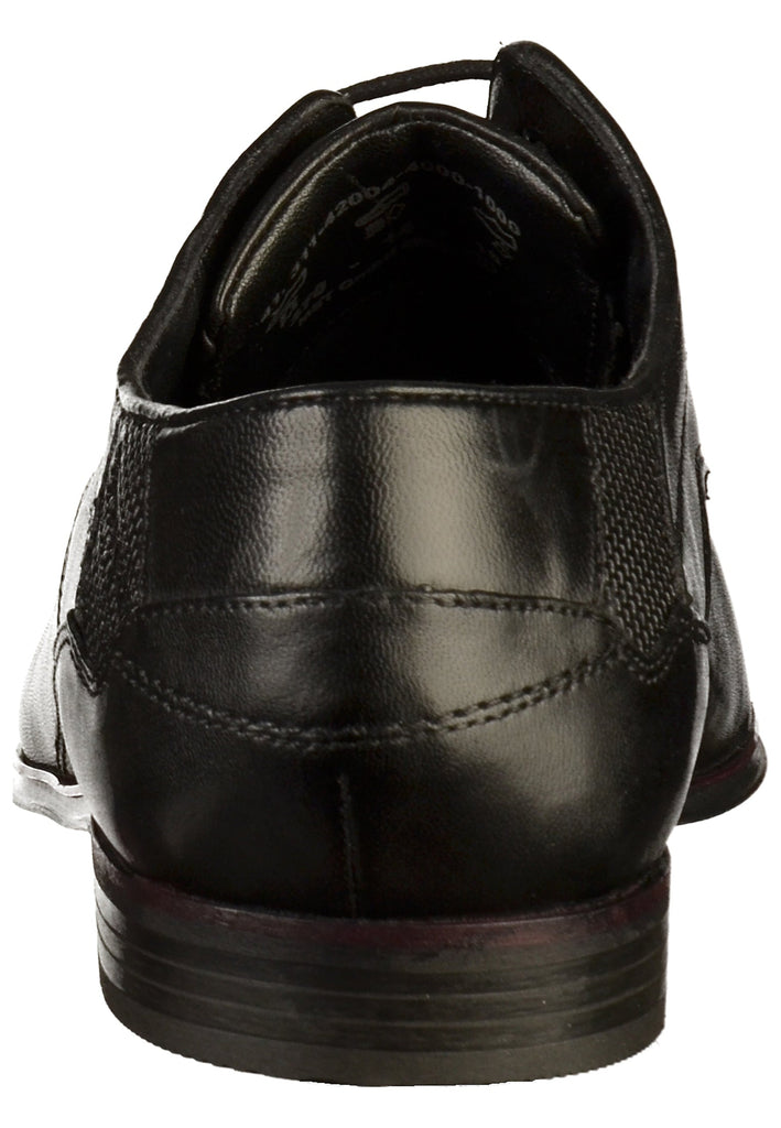 Bugatti Businessschuhe Glattleder Schwarz - surf4shoes