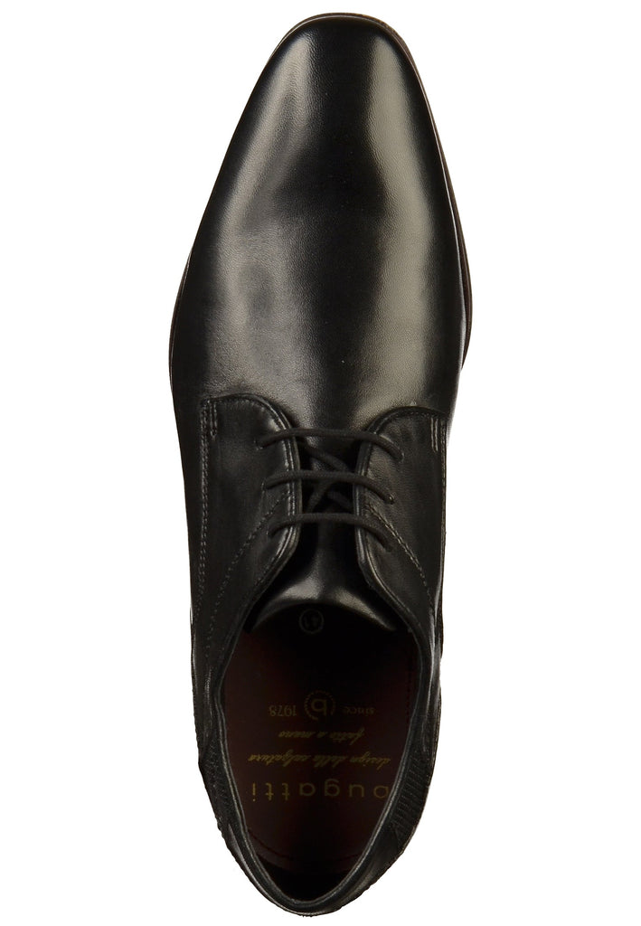 Bugatti Businessschuhe Glattleder Schwarz - surf4shoes
