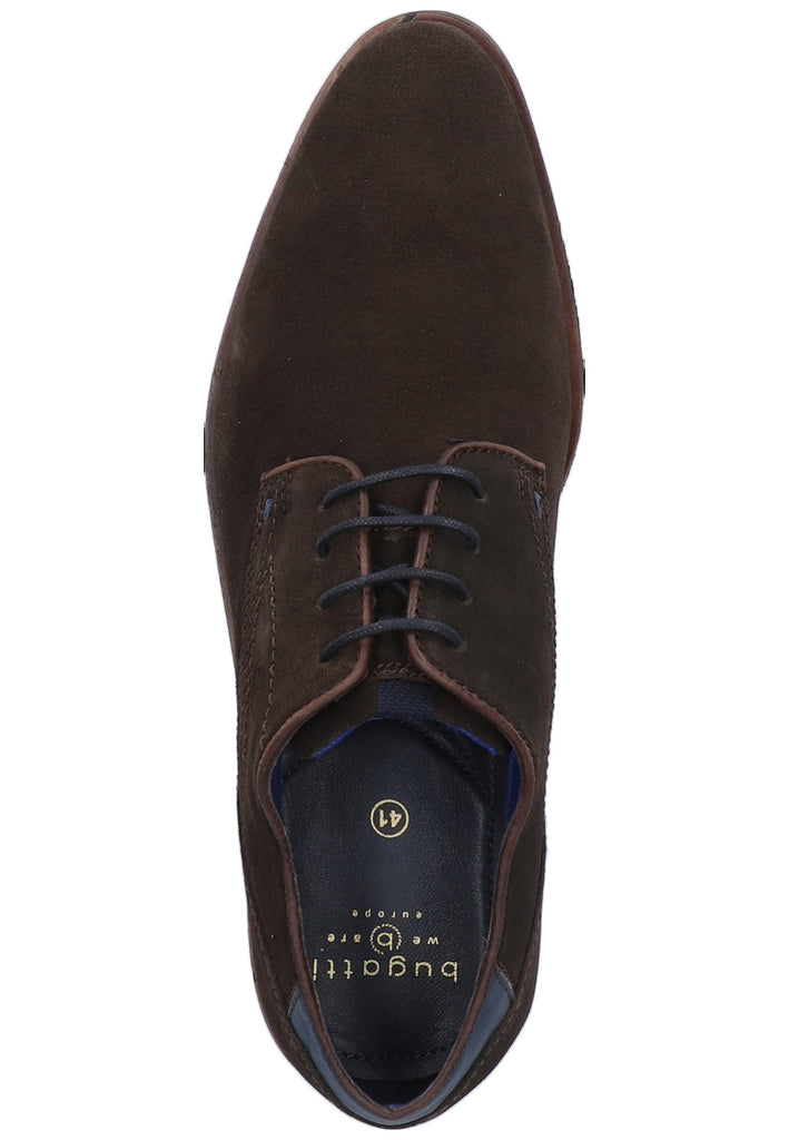 Bugatti Businessschuhe Leder Dunkelbraun - surf4shoes