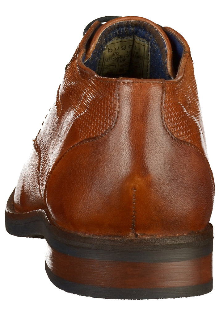 BUGATTI Businessschuhe Leder Cognac - surf4shoes