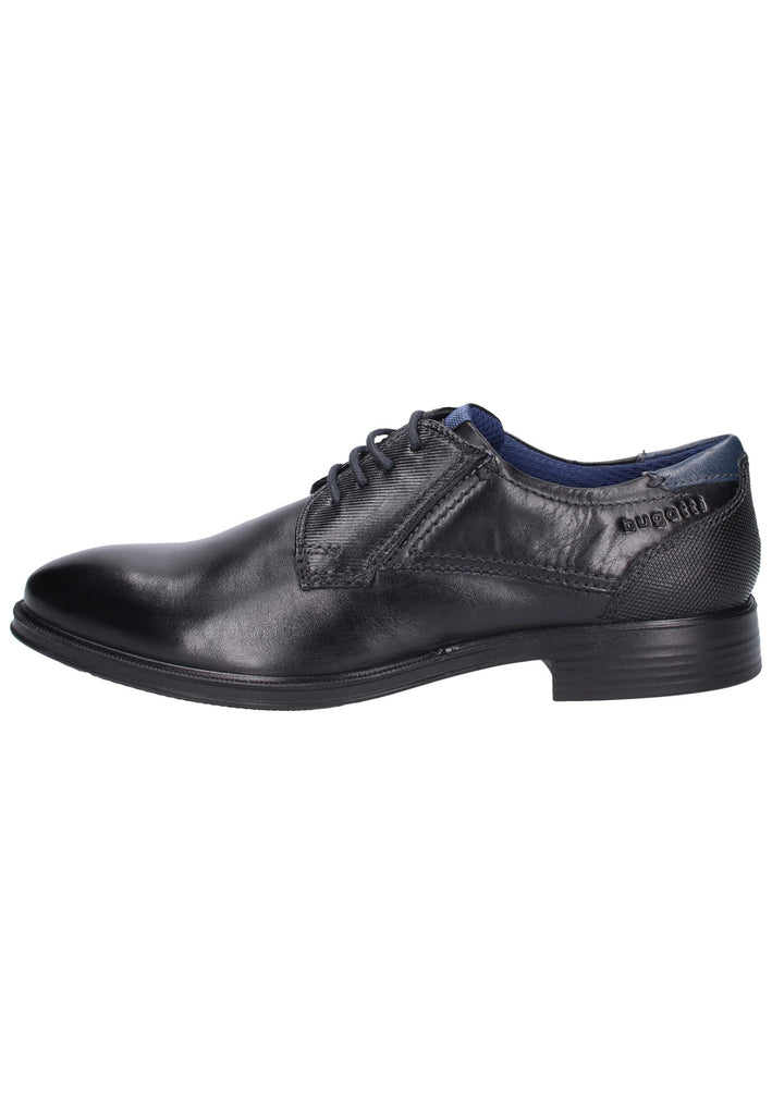Bugatti Businessschuhe Leder Schwarz/Dunkelblau - surf4shoes