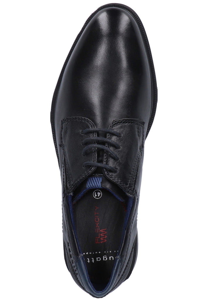 Bugatti Businessschuhe Leder Schwarz/Dunkelblau - surf4shoes