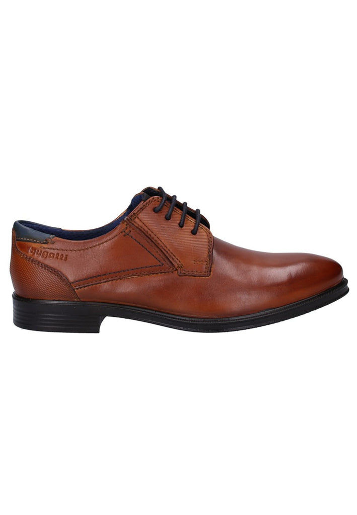 BUGATTI Businessschuhe Leder Cognac - surf4shoes