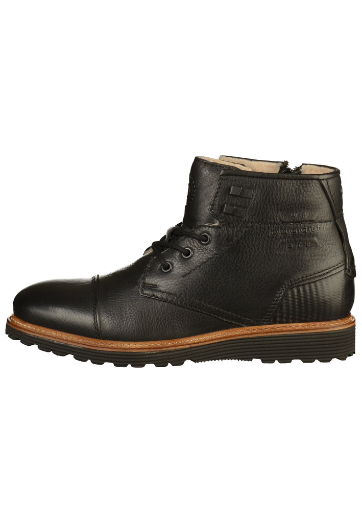 Bugatti Stiefelette Leder Schwarz - surf4shoes